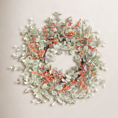 26" Handcrafted Berry Eucalyptus Wreath