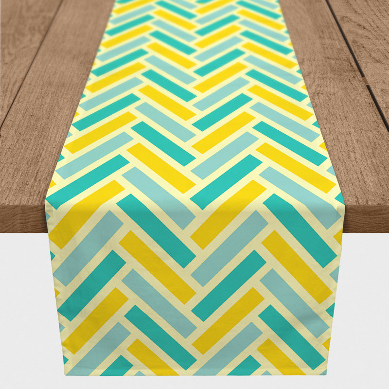Chemin de table Chevron, L 90 po x l 16 po