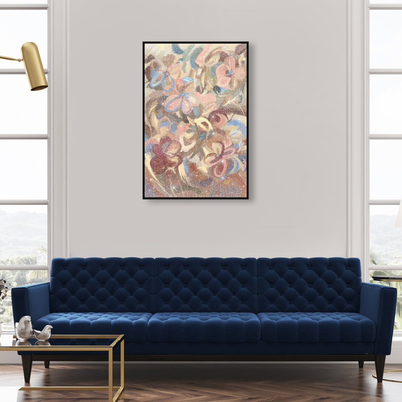 Moving Eden Print by Oliver Gal, 46"H x 31"W, Black Floater Frame