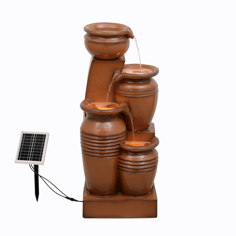 Weather Resistant Fountain, Brown