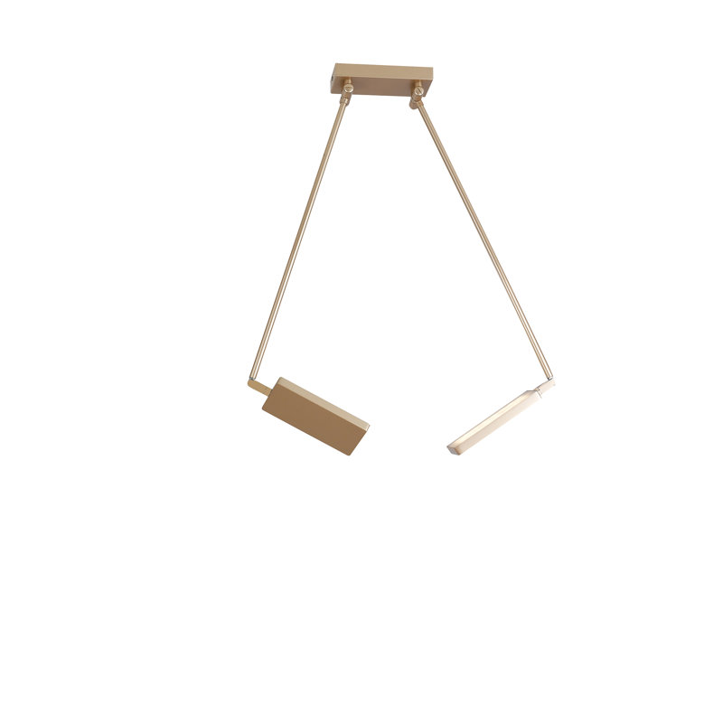 Birdwell 2 - Light LED Unique/Statement Pendant, Chrome