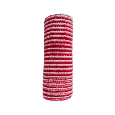 10.5'' Striped Fabric Shatterproof Ribbon