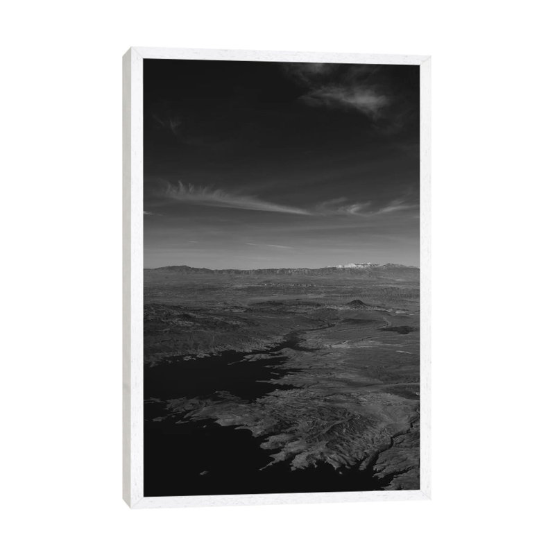 Over Las Vegas II by Bethany Young - Print on Canvas, 66.04cm H x 45.72cm W x 3.81cm D, White Framed