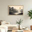 «Swamp Landscape with Trees and Cattails under Golden Sun», art mural sur toile-1284438599