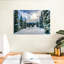 «Ski Away» sur toile-65415403