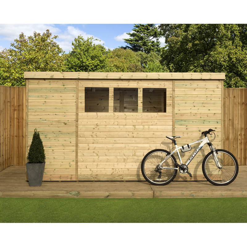 Shiplap Pent Wooden Shed, 6ft. W x 12ft. D