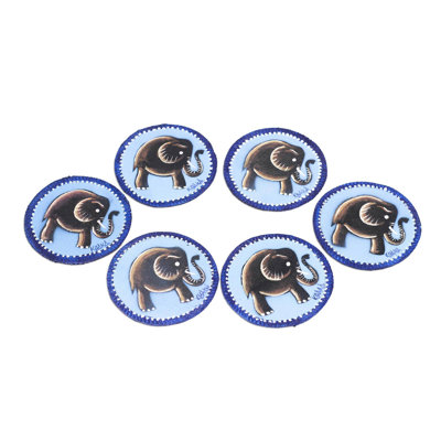 Cotton Round 6 Piece Coaster Set