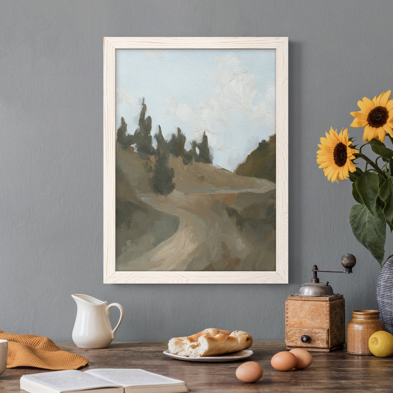 Toile encadrée West Trail, Cadre blanc, H 31 po x l 44 po x P 1 po
