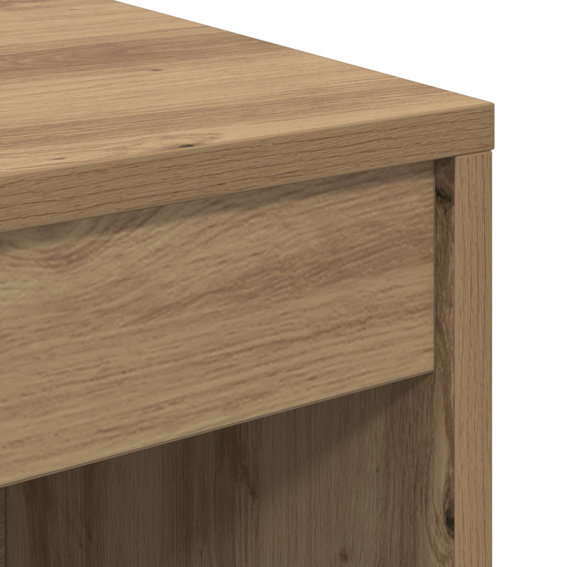 Writing Desk Particle Board 76 Cm, Artisan Oak, 76cm H x 80cm W x 40cm D