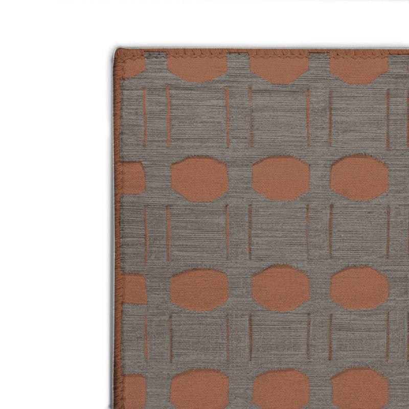 Tapis gris intérieur et extérieur Trellis, Rectangulaire 8 pi x 10 pi