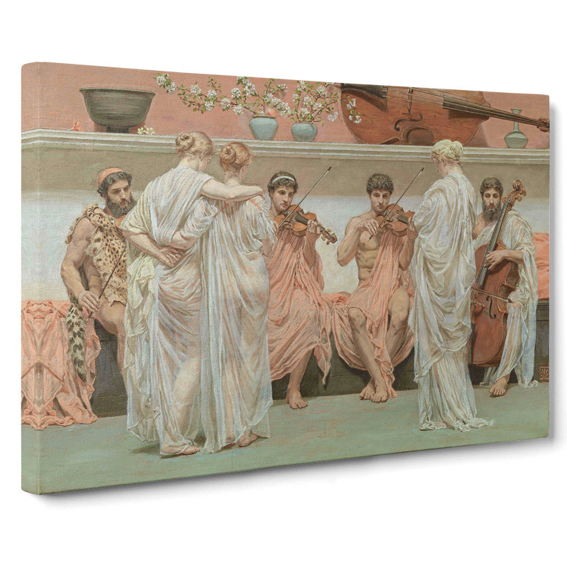 The Quartet by Albert Joseph Moore - Wrapped Canvas, 35cm H x 50cm W x 3cm D