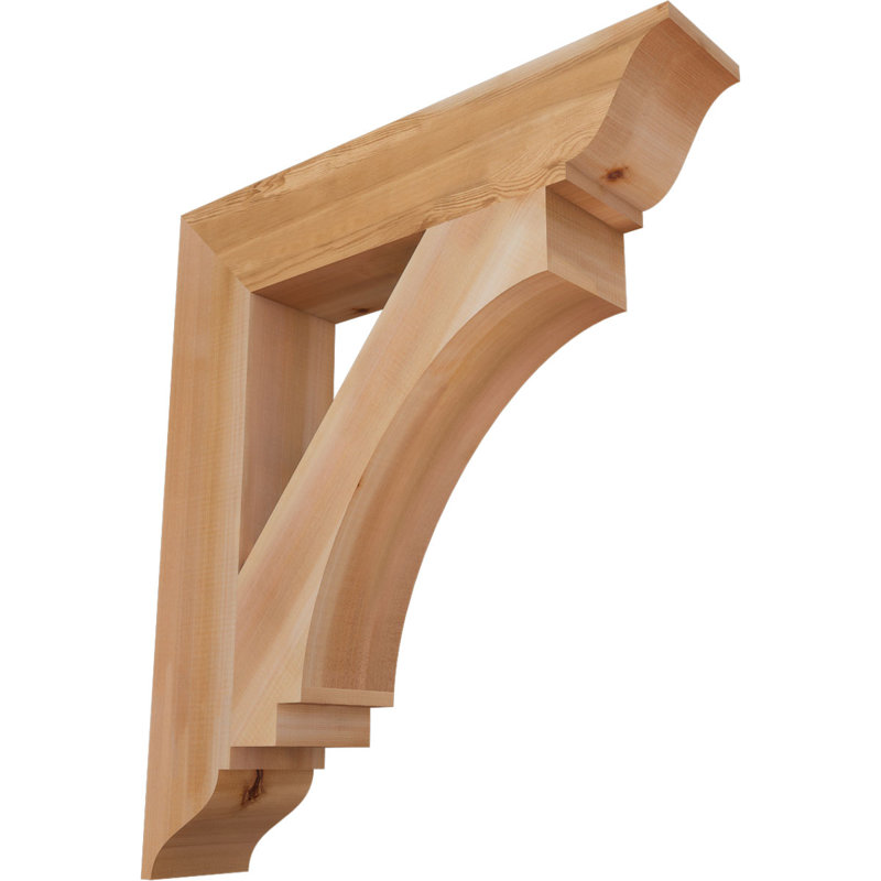 Imperial Traditional Bracket, 34" H x 5.5" W x 30" D, Western Red Cedar (Smooth)