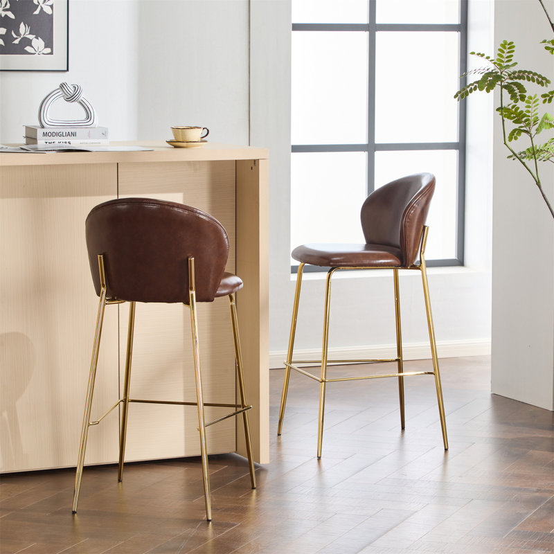 Tabouret de bar rembourré Kira (sans la table)