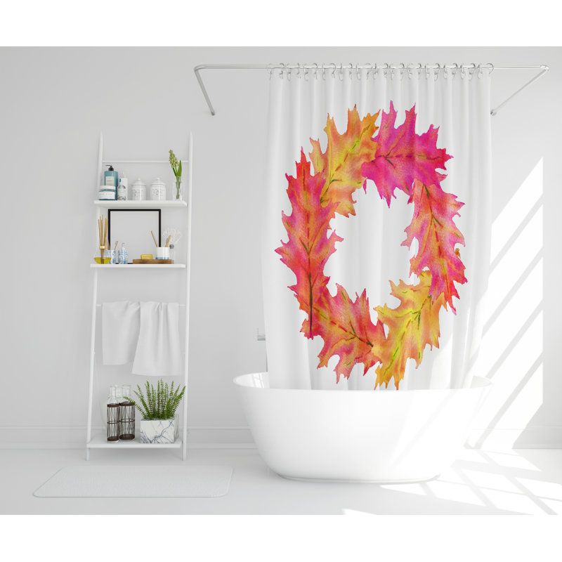 Erlich Polyester Shower Curtain Set, 168cm H x 168cm W