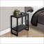 Table basse d'apparence en bois noire à 2 niveaux pour salon / chambre à coucher-993883430