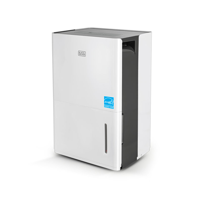 BLACK+DECKER 22-Pint White and Black Portable Dehumidifier with Humidistat