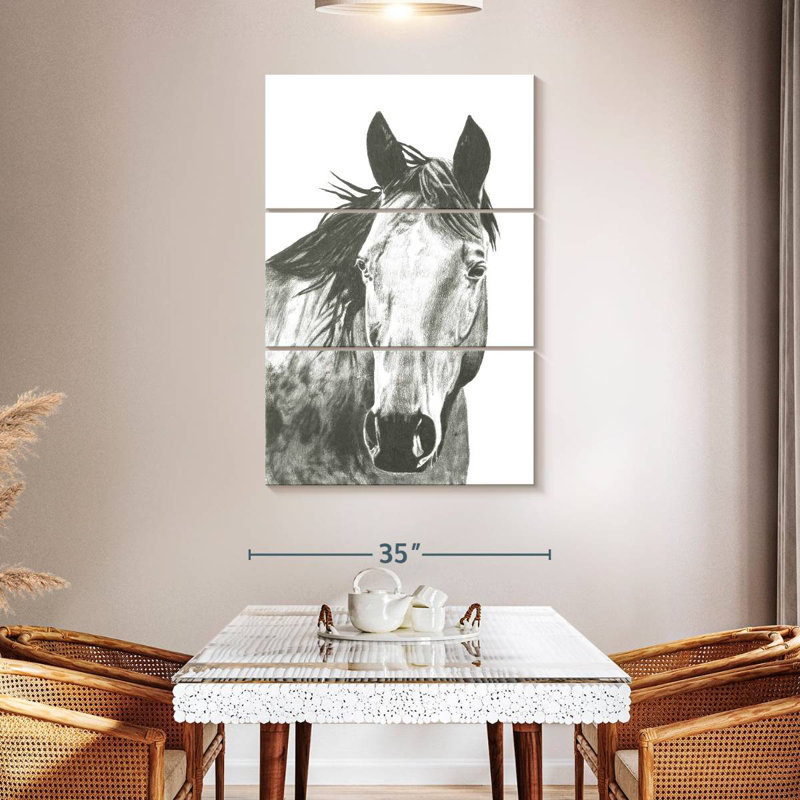 Wildlife Snapshot Horse I, 50" H x 32" W