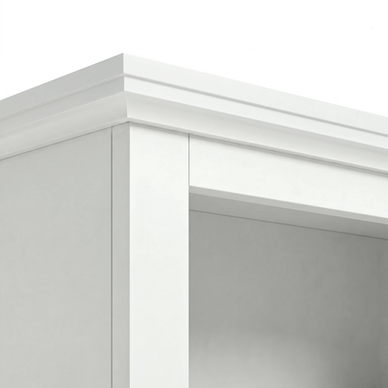 Ensemble d'armoire à 2 portes avec quincaillerie de qualité supérieure Martha Stewart Bedford, Blanc