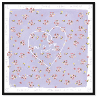 Lilac Spring Fashion Print by Oliver Gal