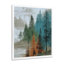 «Winter Pine Tree Forest At Goat Rock Beach», art mural sur toile vert en Californie