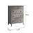 31.50"Gray Solid Wood Five-Drawer Cabinet
