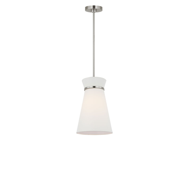 Luminaire suspendu à une lumière, Non, Nickel brossé