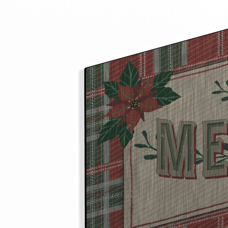 «Nostalgic Merry & Bright» par Cindy Jacobs, art mural en métal, H 12 po x l 36 po