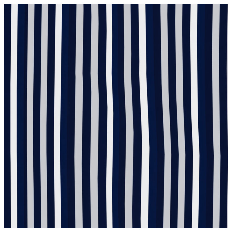 Jeté polaire à rayures bleues - Jeté à motif pour canapés ou lits, 60in W x 80in H