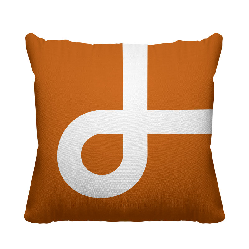 Coussin intérieur / extérieur Channing, L 19 po x H 19 po, Orange