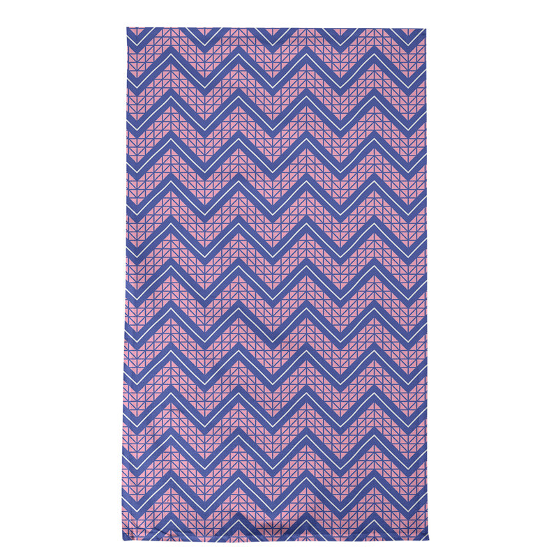 Stephenie Tea Towel Kitchen Towel, Light Fuchsia/Pink/White, Cotton Twill