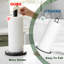 Stainless Steel Freestanding Organizer Stand: Matte Black Finish, Ideal For Large Rolls In Kitchen & Bathroom