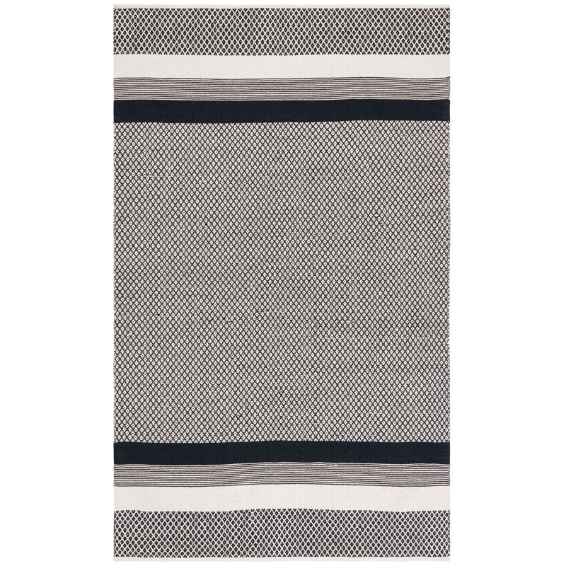 Amoy Flatweave Cotton Geometric Area Rug, Rectangle 3' x 5'