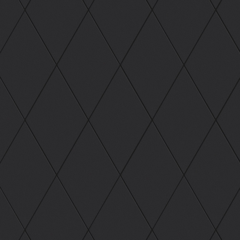 Rhombus Smooth 6" x 10" Porcelain Wall & Floor Tile, Black