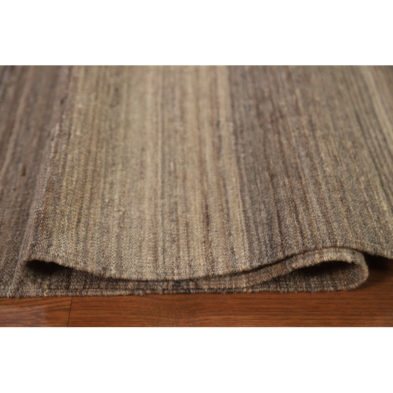 Tapis rayé kilim moderne 8 x 10