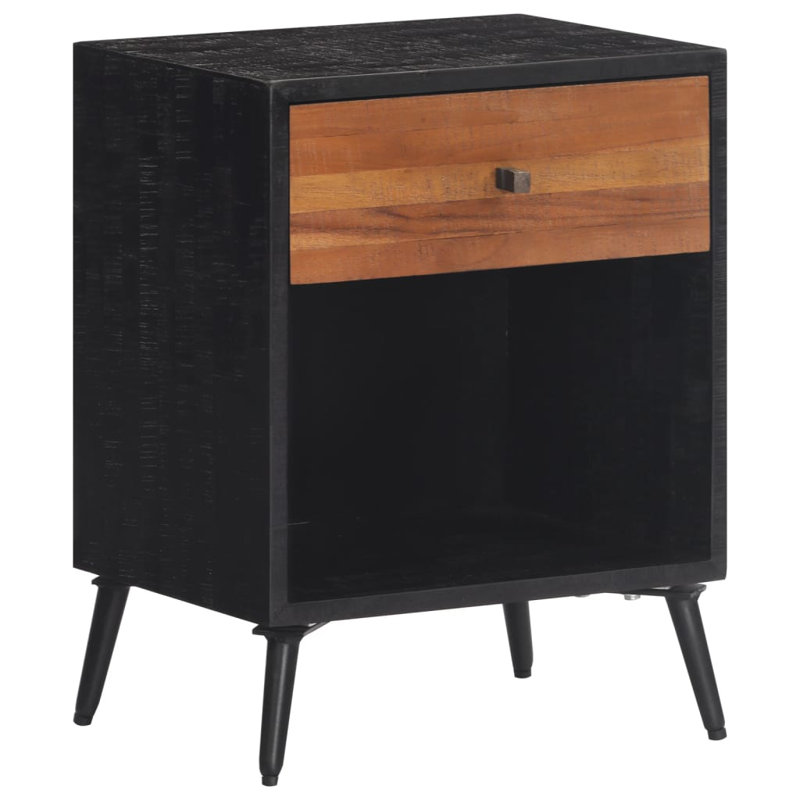 Cartley 40cm W Iron Bedside Table