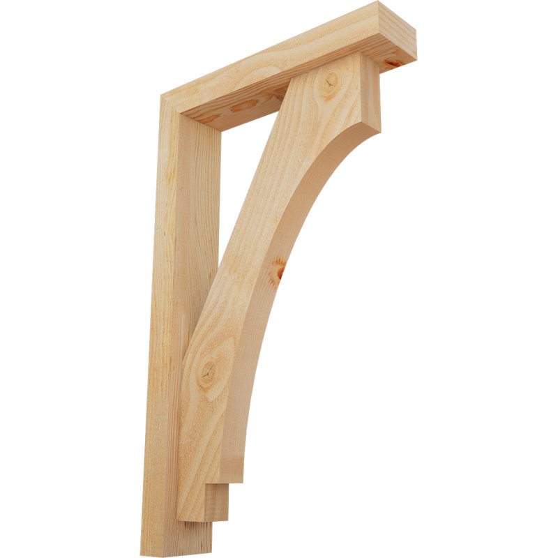 Support de bloc impérial avec entretoise décalée, 30 po x 18 po, Sapin Douglas de l 4 po (scié brut)