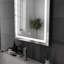 Rectangle LED Bathroom Mirror Fog Free Touch Sensor-253143532