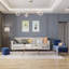 Hymes Velvet Chaise Lounge-1880407126