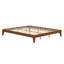 Base de lit plateforme en bois de bambou sec massif avec support en lattes de bois-465872489
