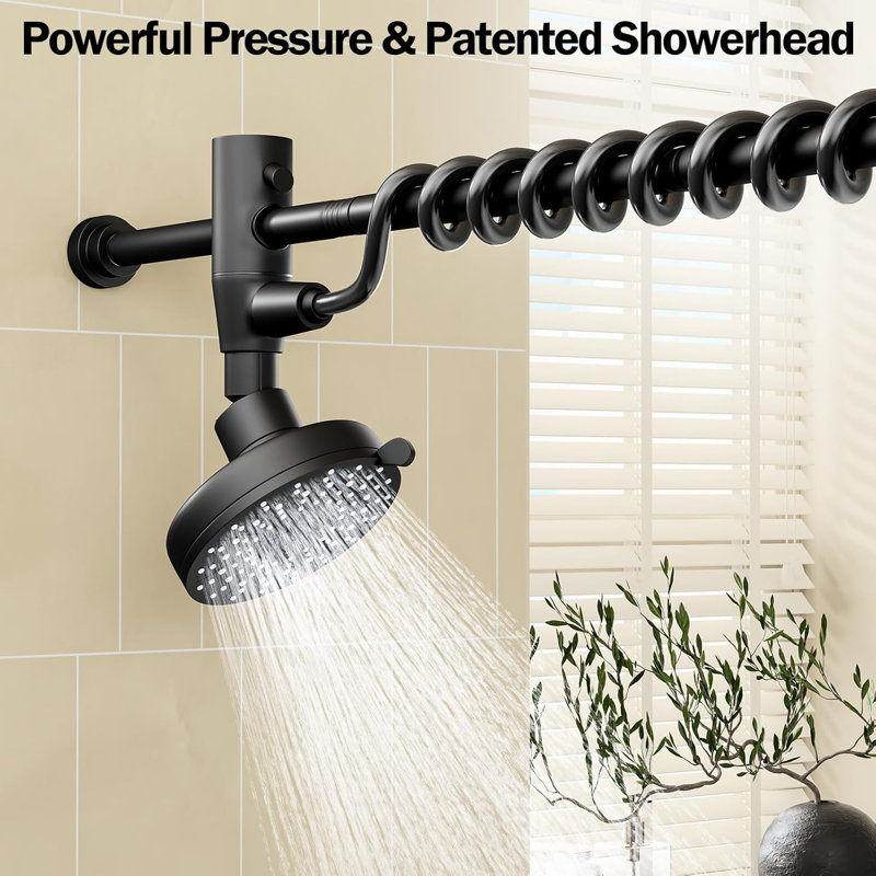 Dual Shower Head With Original Adjustable Slider, High Pressure Double Shower Head For Two People Rod, 2 Showerhead System For Couples, Renter-Friendly, SPA-Like, Gift For