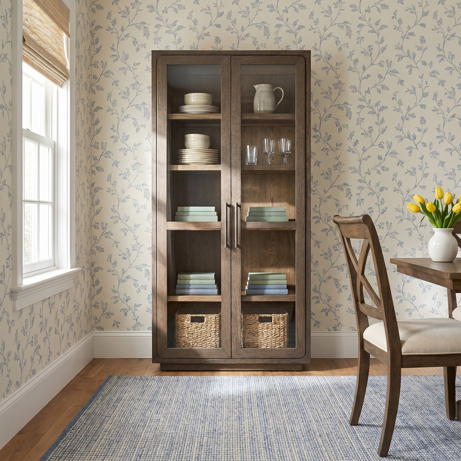 Modern Dining Cabinet, Brown