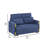 Sconiers 55.5'' Velvet Convertible Sofa-1460599970