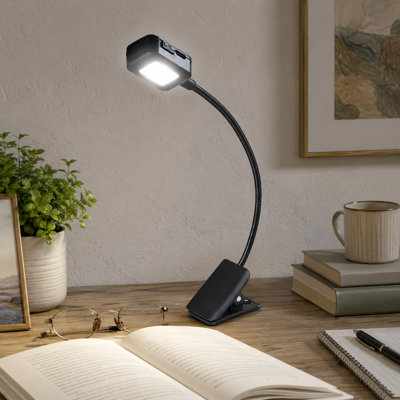 8-Pack Bulk Rechargeable Clip-On Book Lights | Lightweight Mini Night Reading Lamps for Kids and Book Lovers, Ideal as Christmas Stocking Stuffers