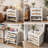 Vena Modern 22.8"W X 24.4"H Night Stand With Charging Station, Boho Rattan Nightstand Bedside Table With 2 Drawers & 1 Shelf, Small Wood End Table With Storage Cabinet-1626529647