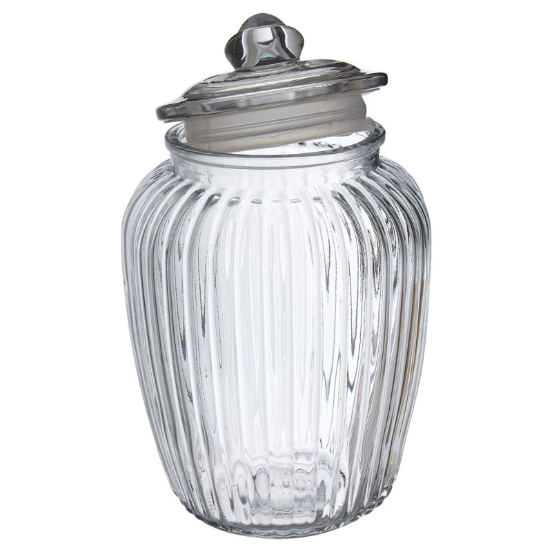 Glass Jar, 25cm H x 15cm W x 15cm D