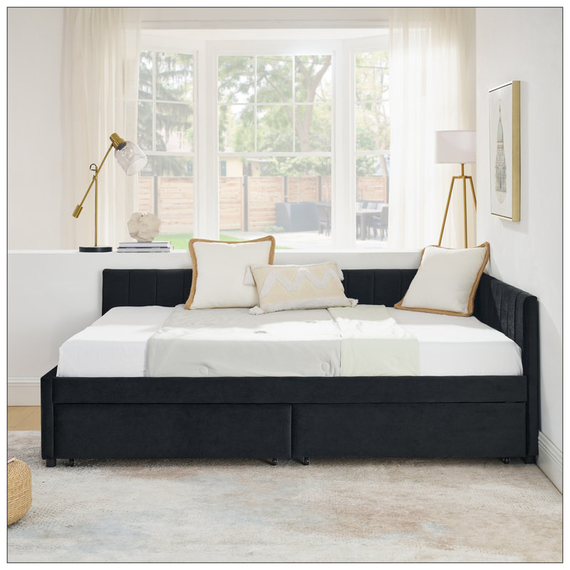 Lit pour chambre à coucher, Noir