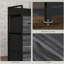 HOMCOM Chest of Drawers Fabric Dresser 4 Drawers, Black