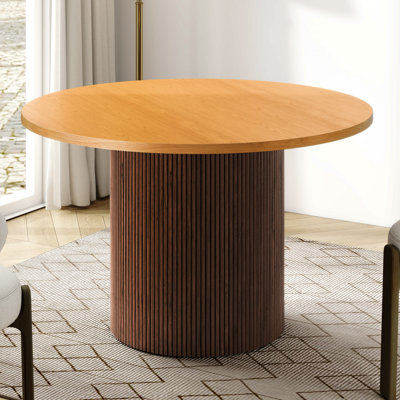 Charleily 47.2'' Solid Wood Round Dining Table