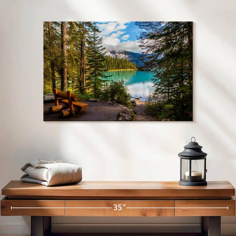 Paysage du lac Alvord Louise, H 16 po x l 24 po