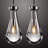 Raindrop Pendant Lights for Kitchen Island or Bedroom (Set of 2)-1021907862